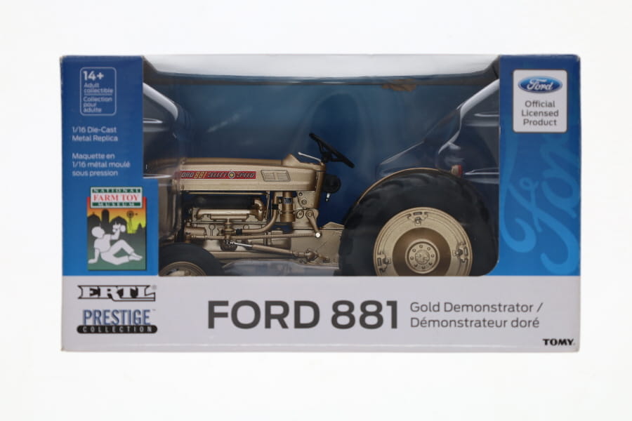 #ERTL13937 1/16 Ford 881 Gold Demonstrator, 25th Anniversary