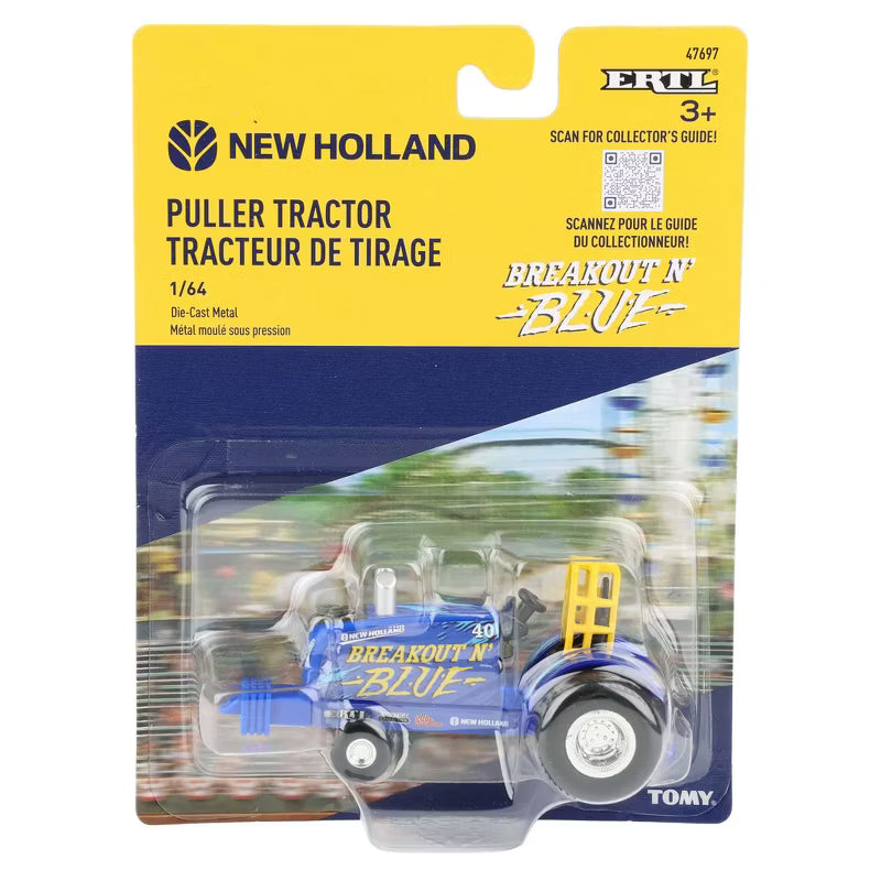 #ERTL47697 1/64 New Holland "Breakout N' Blue" Pulling Tractor Toy
