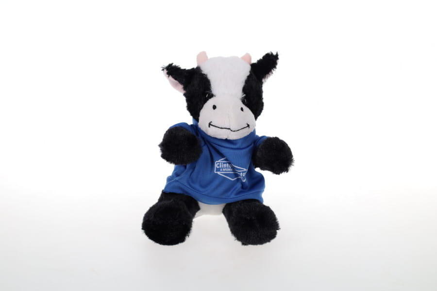 Clinton Tractor Cow Stuffed Animal