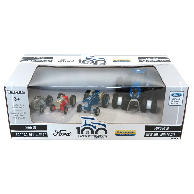 #ERTL16367 1/64 4pc. Ford Tractor Set Celebrating 100 Years of Ford Tractors