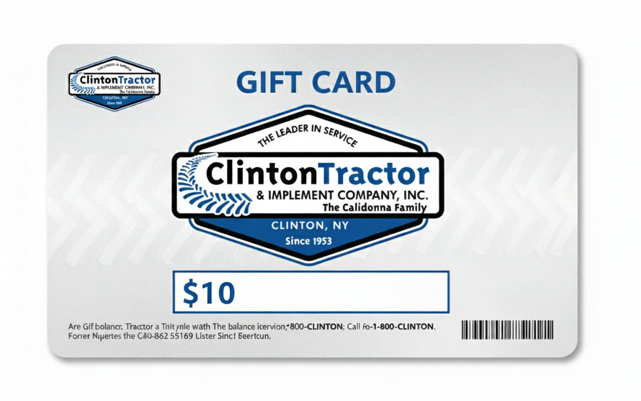 Holiday Gift Cards - Clinton Tractor