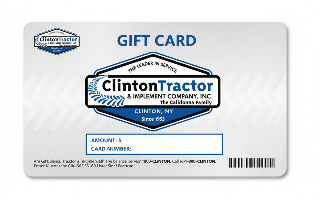 Holiday Gift Cards - Clinton Tractor