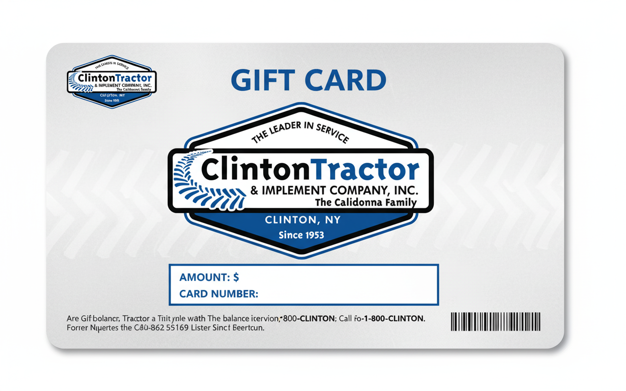 Holiday Gift Cards - Clinton Tractor
