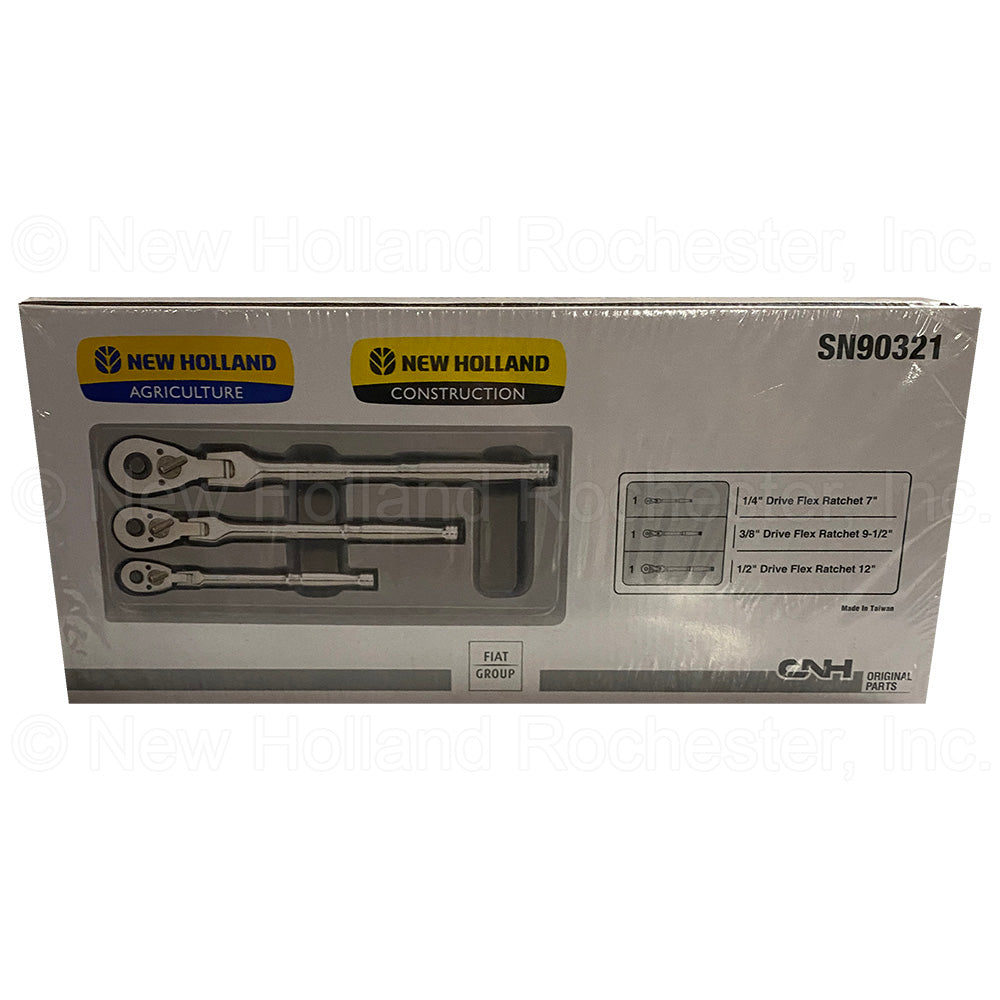 #SN90321 New Holland 3 Piece Ratchet Set Part # SN90321 - Image 2 New Holland 3 Piece Ratchet Set Part # SN90321New Holland 3 Piece Ratchet Set Part # SN90321 - Image 2 New Holland 3 Piece Ratchet Set Part