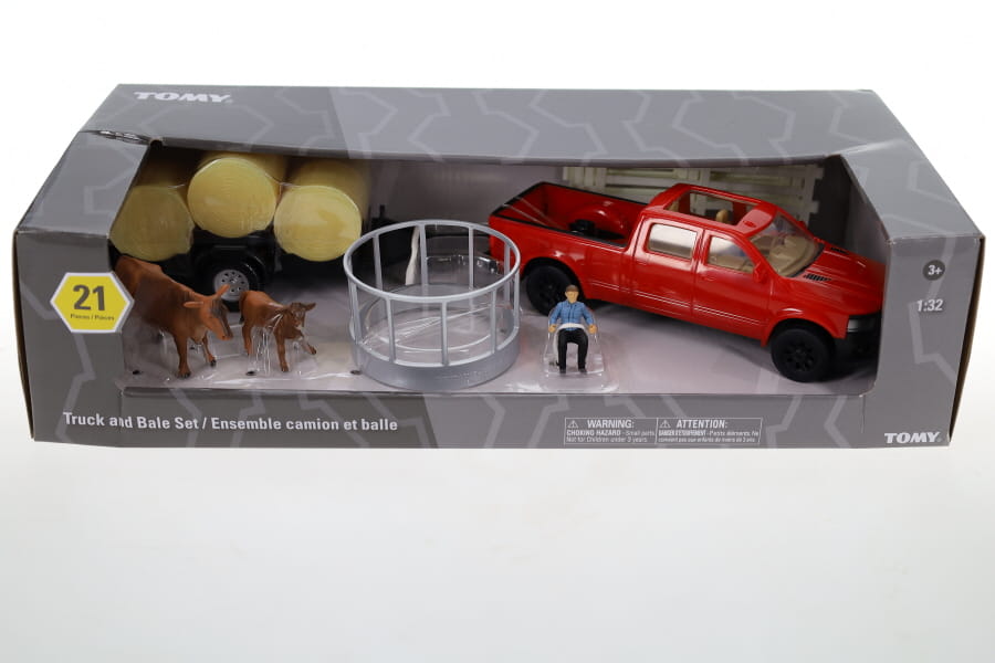 #TOMY47598 Truck & Hay Trailer Farm Toy Set