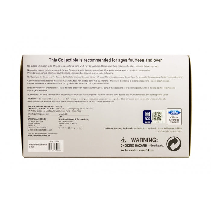 #UH2640 1/16 Scale Fordson Power Major (1958) Tractor Diecast Replica